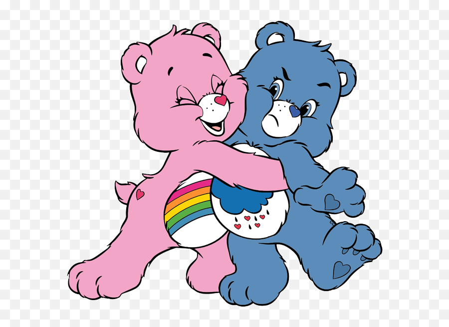 Friends Hugging Clipart - Cute Care Bear Drawing Emoji,Sad Hug Emoji