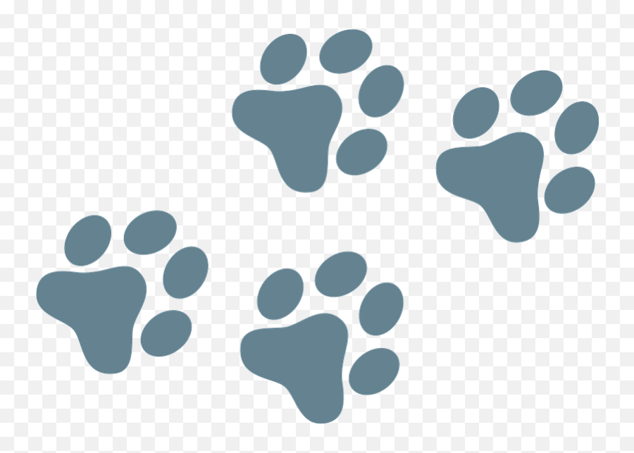 Dog Paw Prints Clipart - Dog Paw Print Clipart Emoji,Dog Print Emoji