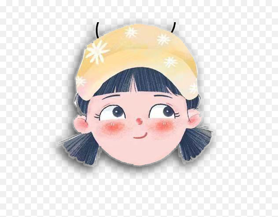 Happy Cute Girl Png Emoji,Happy Girl