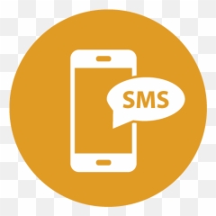 Yellow Circle White Sms Icon - Sms Icon Emoji,Yellow Circle Emoji