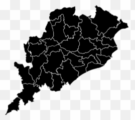 Odisha Blank Districts Map - Png Emoji