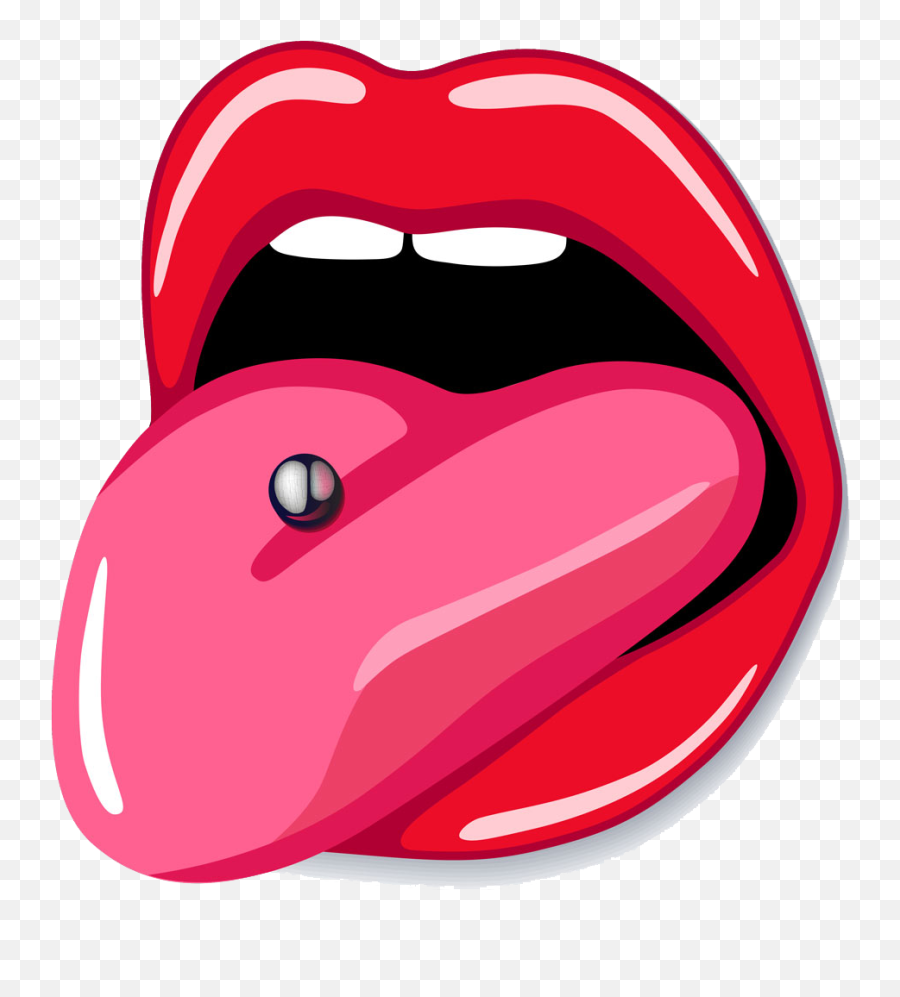 Tongue Clip Transparent Png Clipart - Tongue Piercing Clipart Emoji,Tongue Licking Emoji