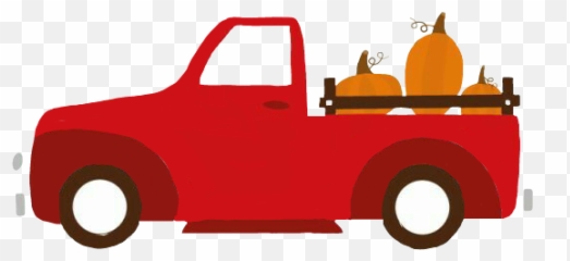 Pumpkinredtruckseptember - Pickup Truck Emoji,Tow Truck Emoji