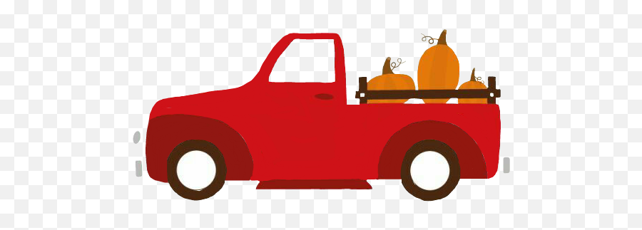 Pumpkinredtruckseptember - Pickup Truck Emoji,Tow Truck Emoji