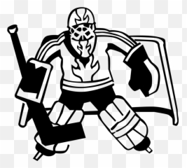Ice Hockey Goalie Protects Clipart - Illustration Emoji,Hockey Mask Emoji