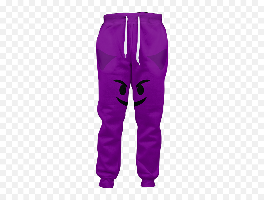 Emoji Purple Devil Joggers - Poop Joggers,Jogging Emoji