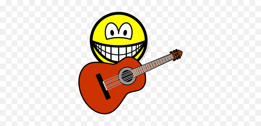 Pin - Bee Smiling Emoji,Guitar Emoji Png