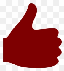 Maroon Thumbs Up Icon - Gif Emoji