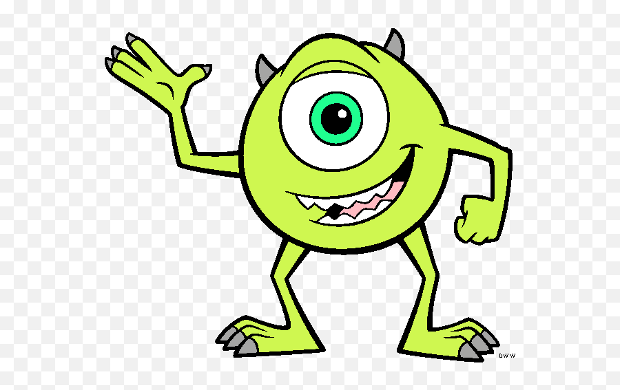 Clip Art Cartoon Free Clipart Images 8 - Cartoon Characters Monsters Inc Emoji,Mike Wazowski Emoji