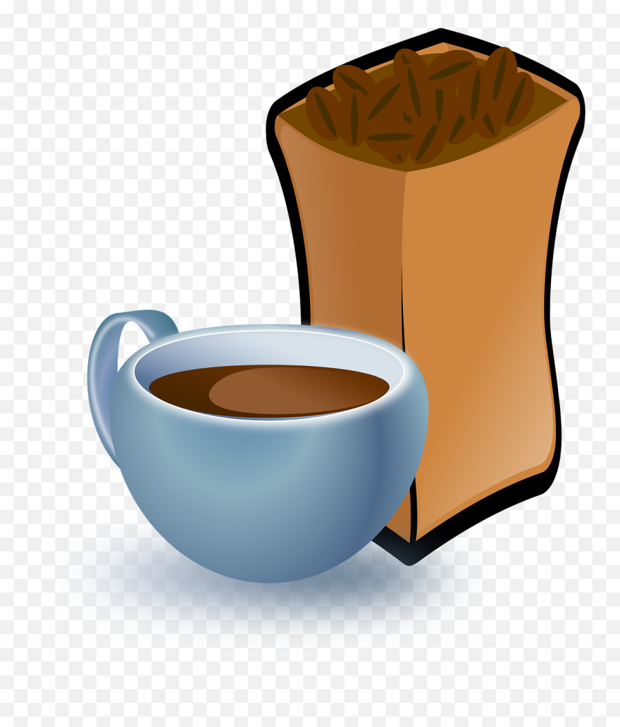 Coffee Cup Snacks Bread Cake - Coffee Beans Clip Art Emoji,Holiday Emojis