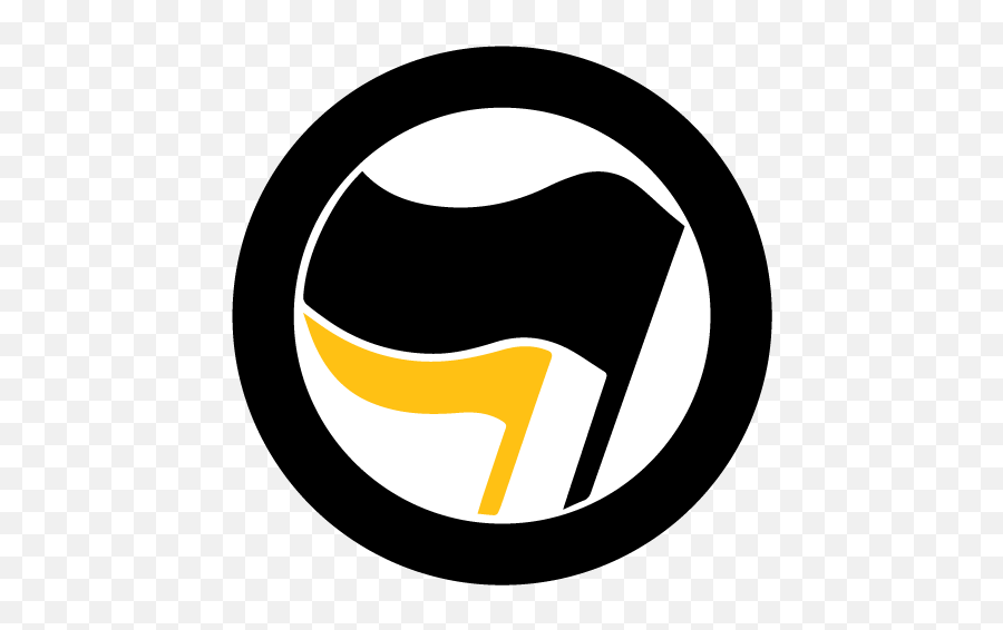 Anarchist Libertarian - Antifa Logo Black And White Emoji,Anarchy Symbol Emoji