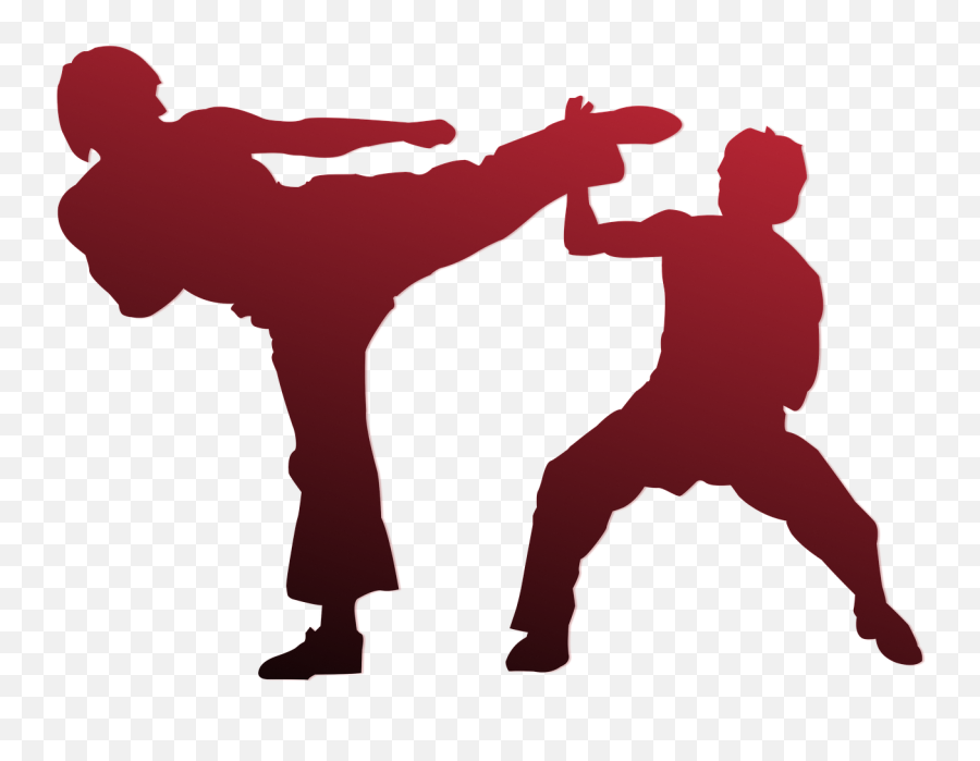Karate Silhouette Outline Sport Martial - Karate Silhouette Png Emoji,Star Punch Emoji