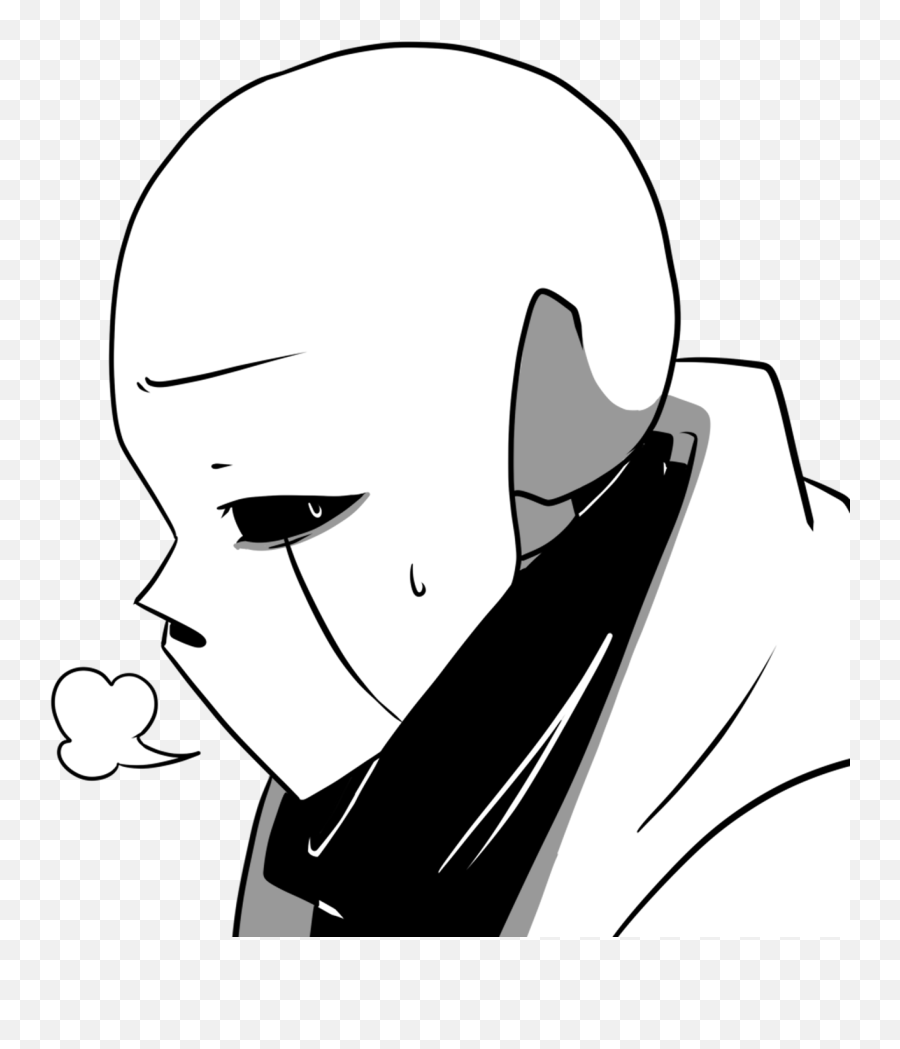 Sighing Emote For The Distancetale Discord - Gaster Emoji Discord,Sighing Emoji