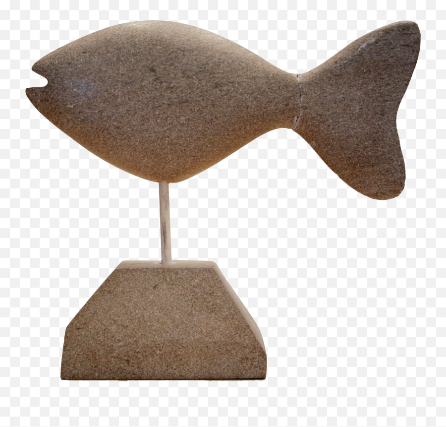 Carved Granite Fish Sculpture Fish Sculpture Carving - Goldfish Emoji,Goldfish Emoji