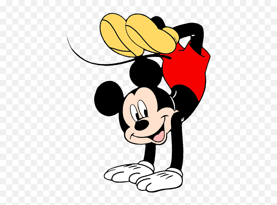 Mickey Mouse Peeking Clipart - Mickey Mouse Doing A Handstand Emoji,Peeking Emoji