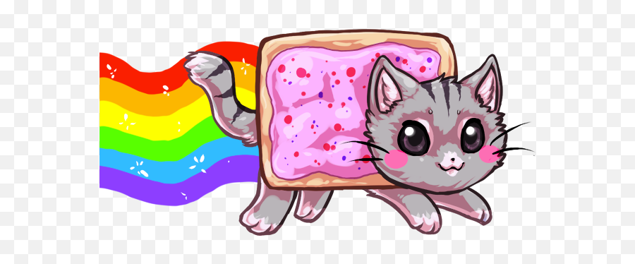 Nyan Cat - Nyan Cat Png Kawaii Emoji,Nyan Cat Emoji