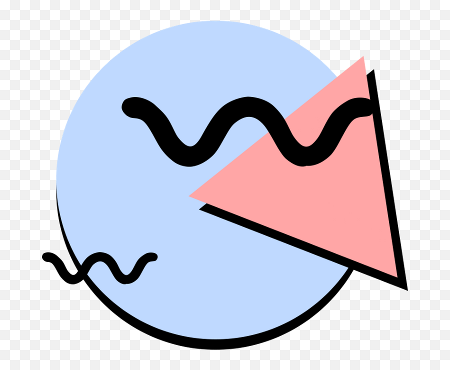 Squiggle Geometry Triangle Circle - Aesthetic Png Emoji,Squiggle Emoji