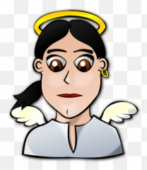 Free Innocent Baby Illustrations - Angel Face Cartoon Emoji