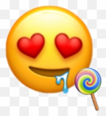 Emojis Lolly First Sticker By Iphoneemojiedits - Iphone Heart Eyes Emoji,First Emoji