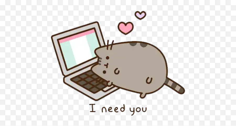 Pusheen Love Stickers For Whatsapp - Pusheen Valentine Emoji,Pusheen The Cat Emoji