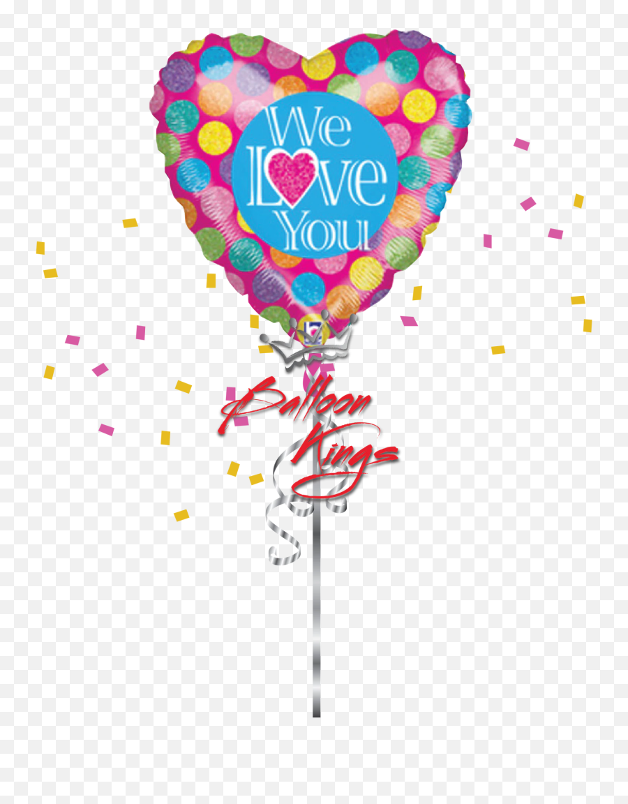 We Love You Heart - We Love You Balloon Emoji,Hot Air Balloon Emoji