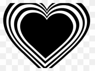 Black And White Love Heart Transparent Cartoon - Jingfm Emoji