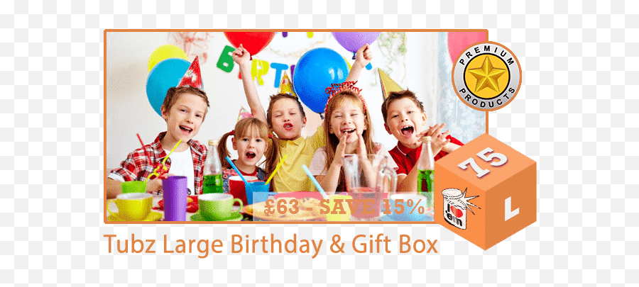 Tubz Large Birthday U0026 Gift Box Qty 75 15 Saving - Party Planner Emoji,Emoji Birthday Gifts