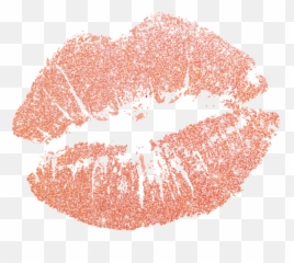 Kiss clipart sparkle Transparent FREE for - Rose Gold Lips Emoji