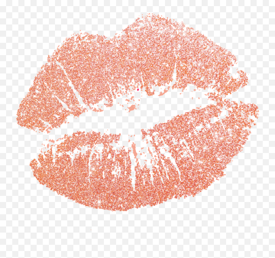 Kiss Clipart Sparkle Kiss Sparkle Transparent Free For - Rose Gold Lips Emoji,Kiss Emoji Makeup