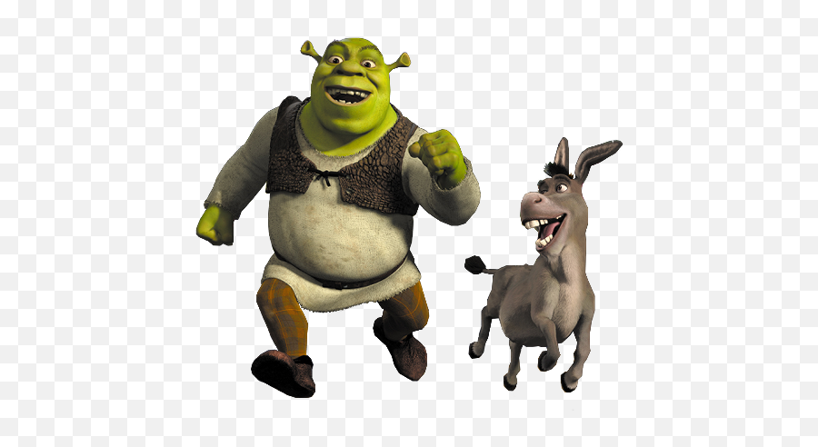 Check out this transparent Donkey on top of Shrek PNG image