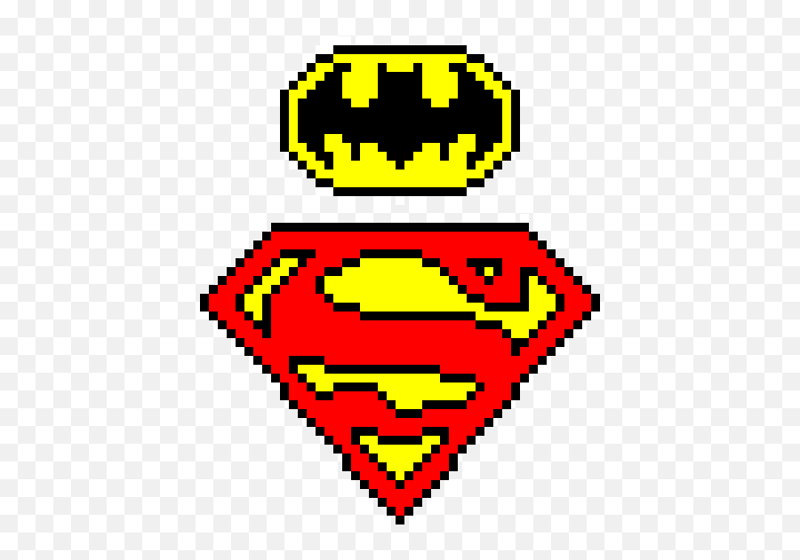 Batman And Superman - Batman Logo Pixel Art Emoji,Batman Emoticon
