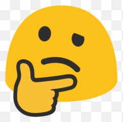11 Most Commonly Misused Emoticons In Text Conversations - Thinking Emoji Png