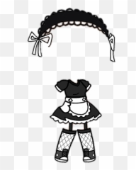 Maid Outfit For Gacha - Illustration Emoji