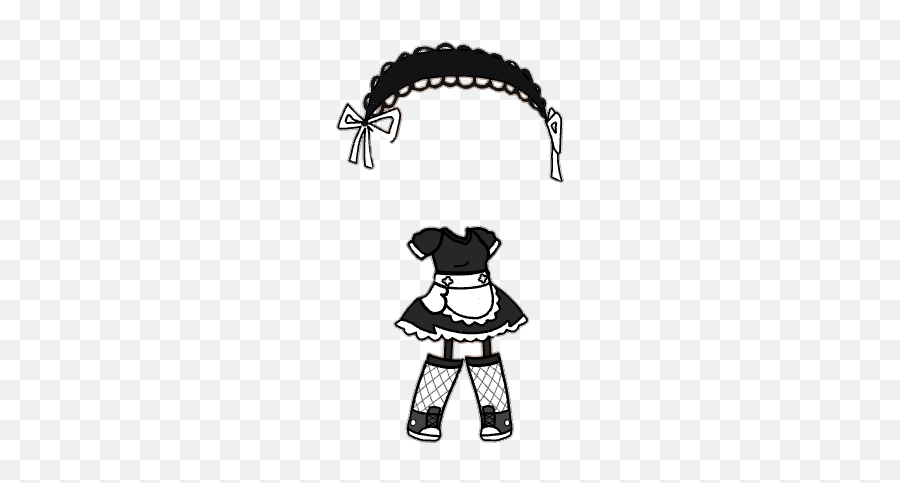 Maid Outfit For Gacha - Illustration Emoji,Maid Emoji