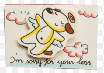 I Am Sorry For Your Loss Matchbox Card - Cartoon Emoji