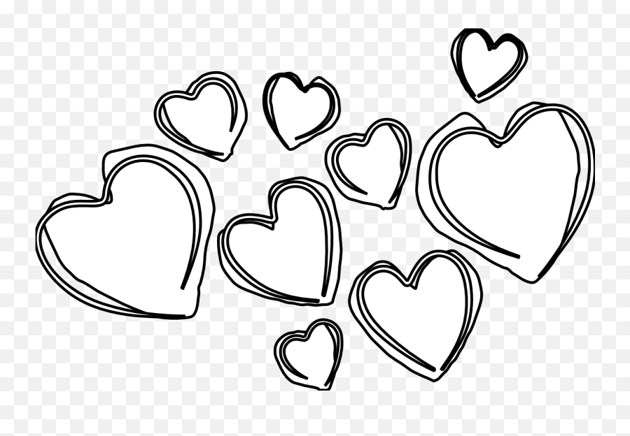 4570book - Black And White Clip Art Hearts Emoji,Tiny Black Heart Emoji