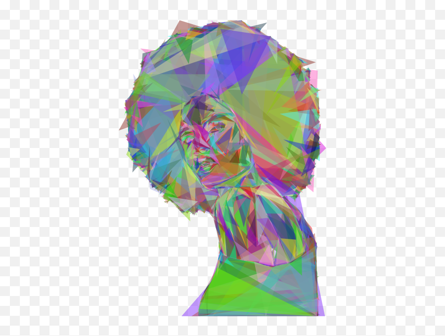 Beautiful Black Woman 2 Geometric - Visual Arts Emoji,Emoji Bikini Woman Flag