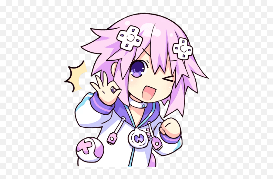 Neptune - Nep Nep Stickers Emoji,Neptune Emoji