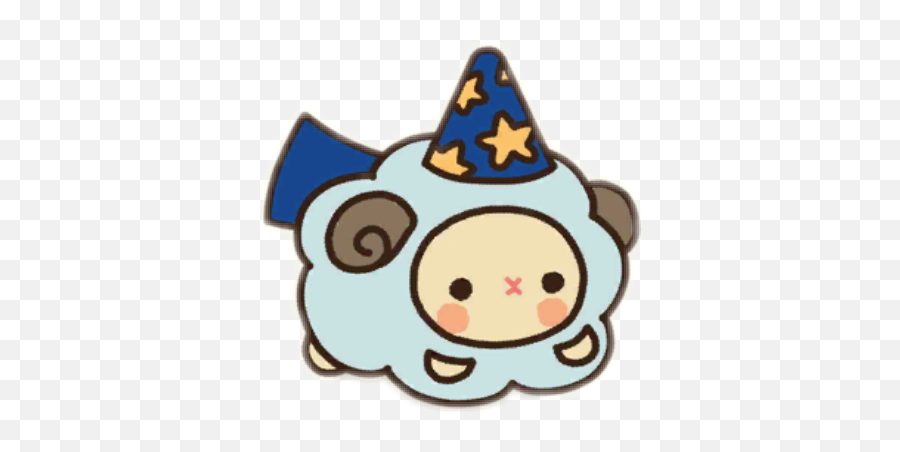 Wizard Sheep Kawai - Sticker By Sevorg Assilem Kawaii Adorable Emoji,Wizard Emoji