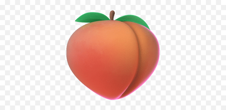 Peach Animated Emoji Sticker By Emoji In 2020 - Ios Transparent Peach Emoji,Pinch Emoji