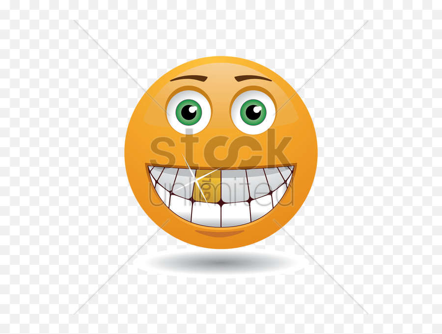 Emoticon With A Gold Tooth Vector Image - Smiley Face With Gold Teeth Emoji,/// Emoticon