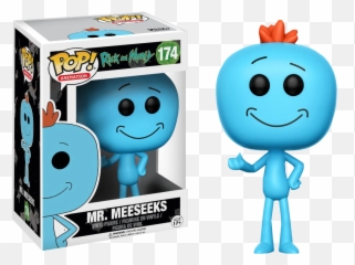 Funko Pop Rick and Morty - Mr Meeseeks 174 Chase Chance Vinyl Emoji