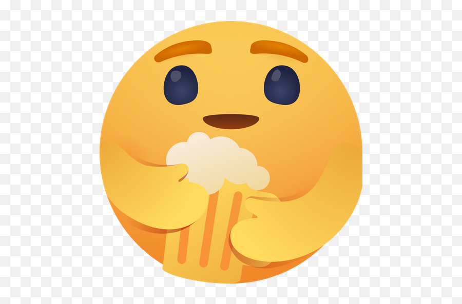 Care Emoji With Beer Logo Icon Of - Care Icon Facebook Png,Beer Drinking Emoticon