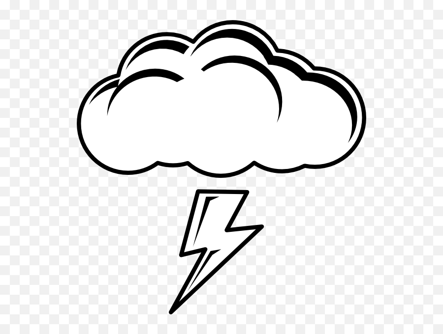 Animated Lightning Clip Art - Clip Art Library Lightning Clipart Black And White Emoji,Thunder Cloud Emoji