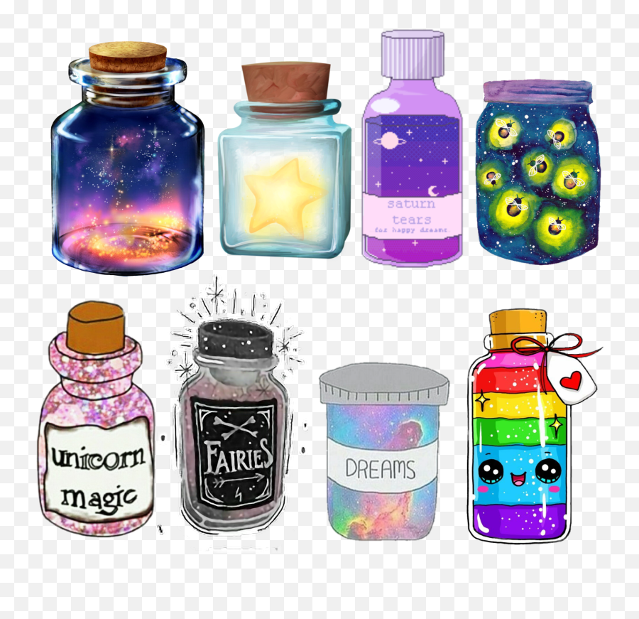 Jessicastuber Potion Bottle Sticker - Cute Potion Bottles Emoji,Potion Emoji