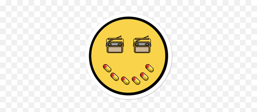 Radio Pills Stickers - Happy Emoji,Pill Emoticon