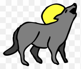 Coyote Howling Moon Howl Wildlife - Coyote Clipart Emoji,Muscle Emoticon