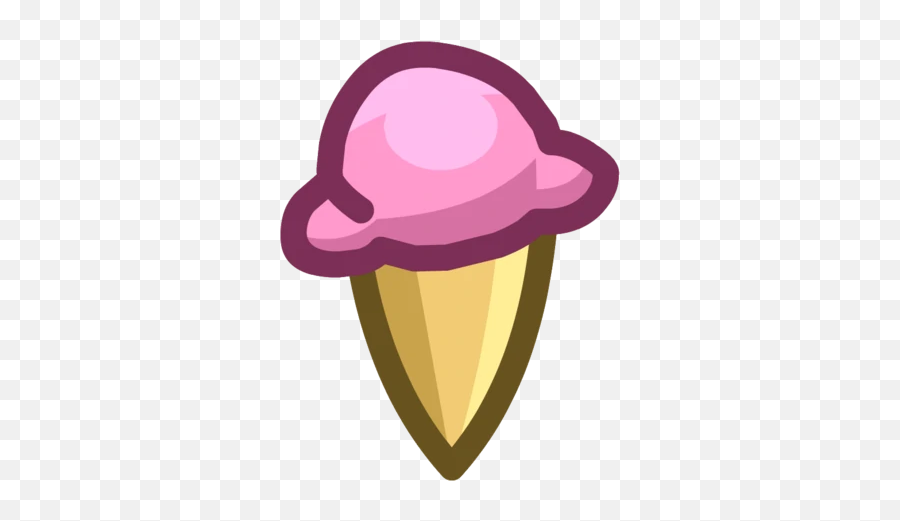 Ice Cream - Club Penguin Ice Cream Emote Emoji,Emoji Ice Cream Cake