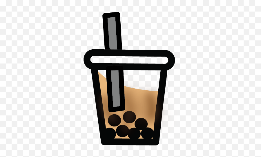 Brown Sugar Milk Tea - Milk Tea Logo Png Emoji,Bubble Tea Emoji