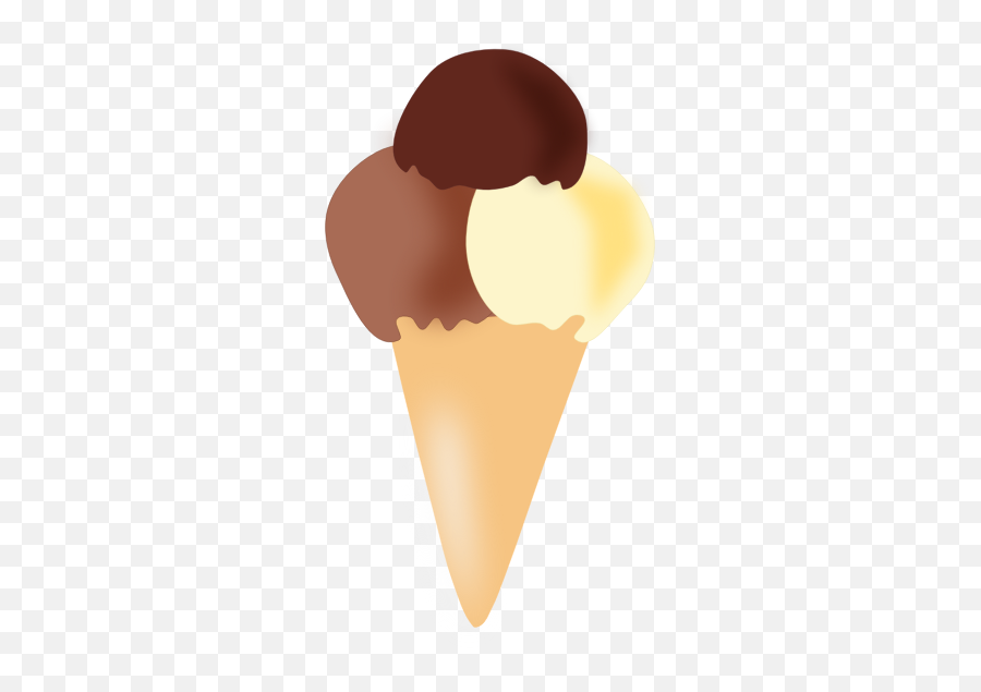 Vanilla And Chocolate Ice Cream - Clipart Emoji,Emoji Chocolate Ice Cream